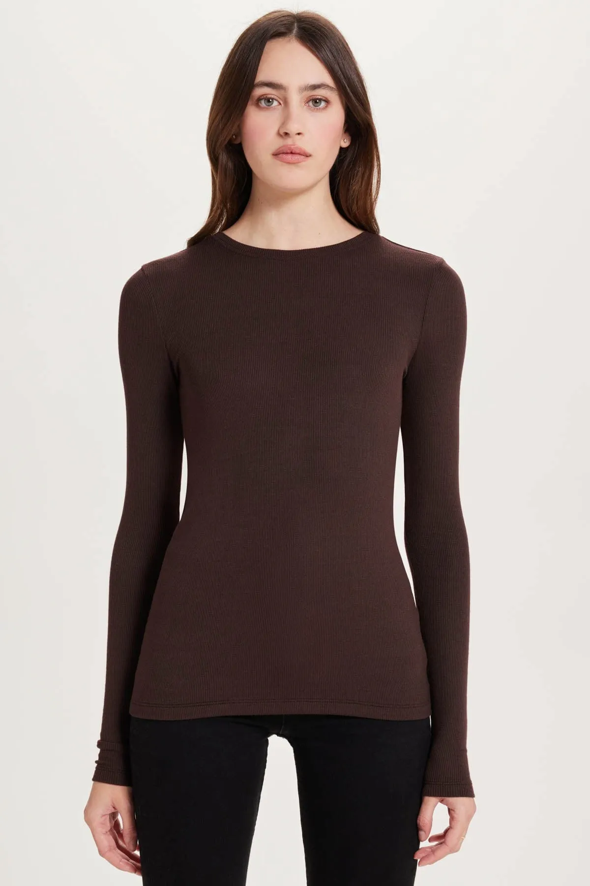 Ribbed Long Sleeve Tee