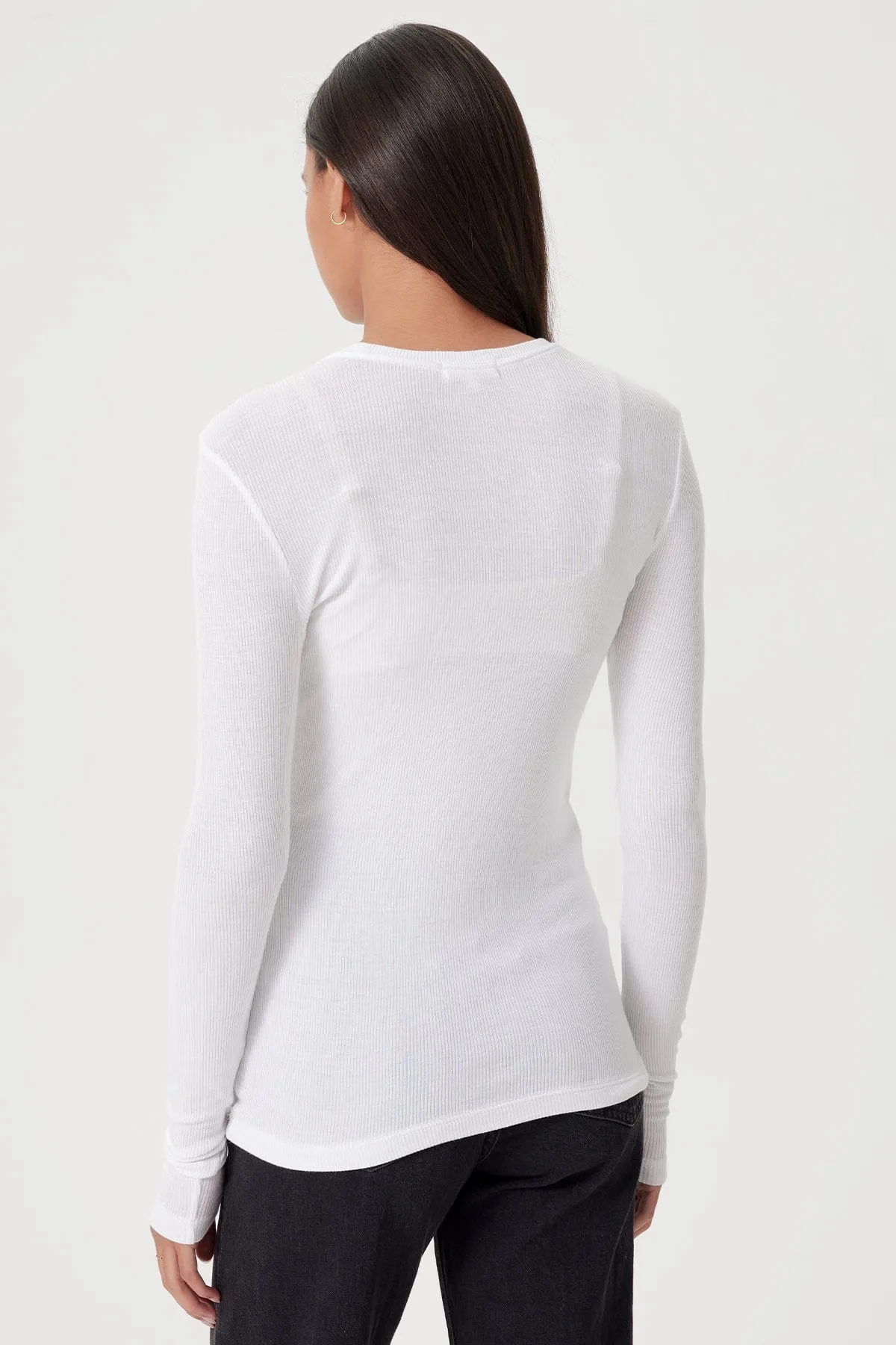 Ribbed Long Sleeve Tee