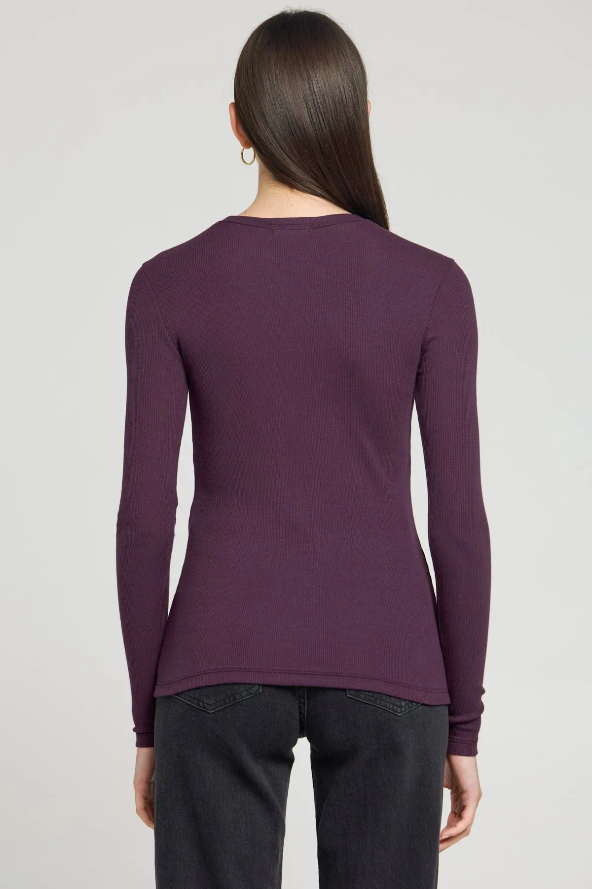 Ribbed Long Sleeve Tee