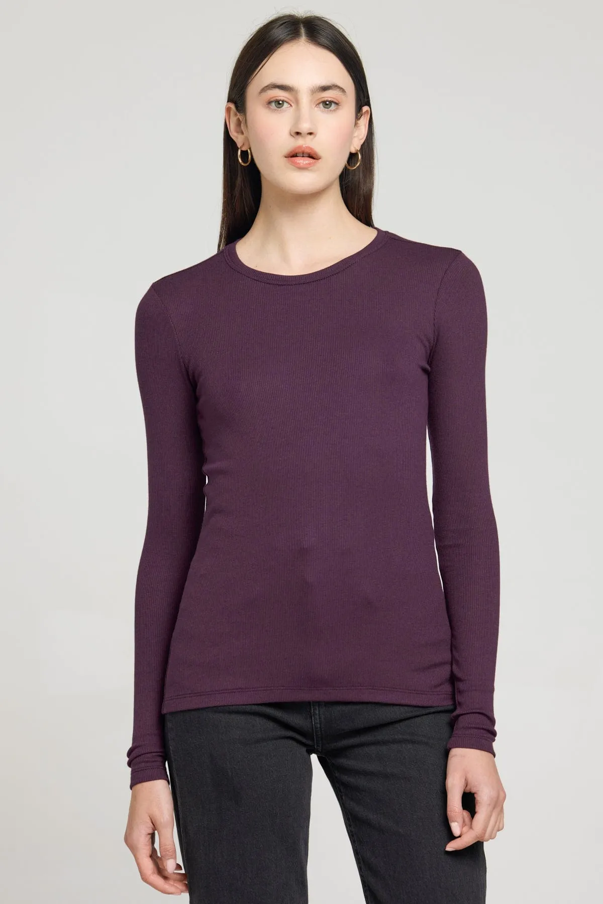 Ribbed Long Sleeve Tee