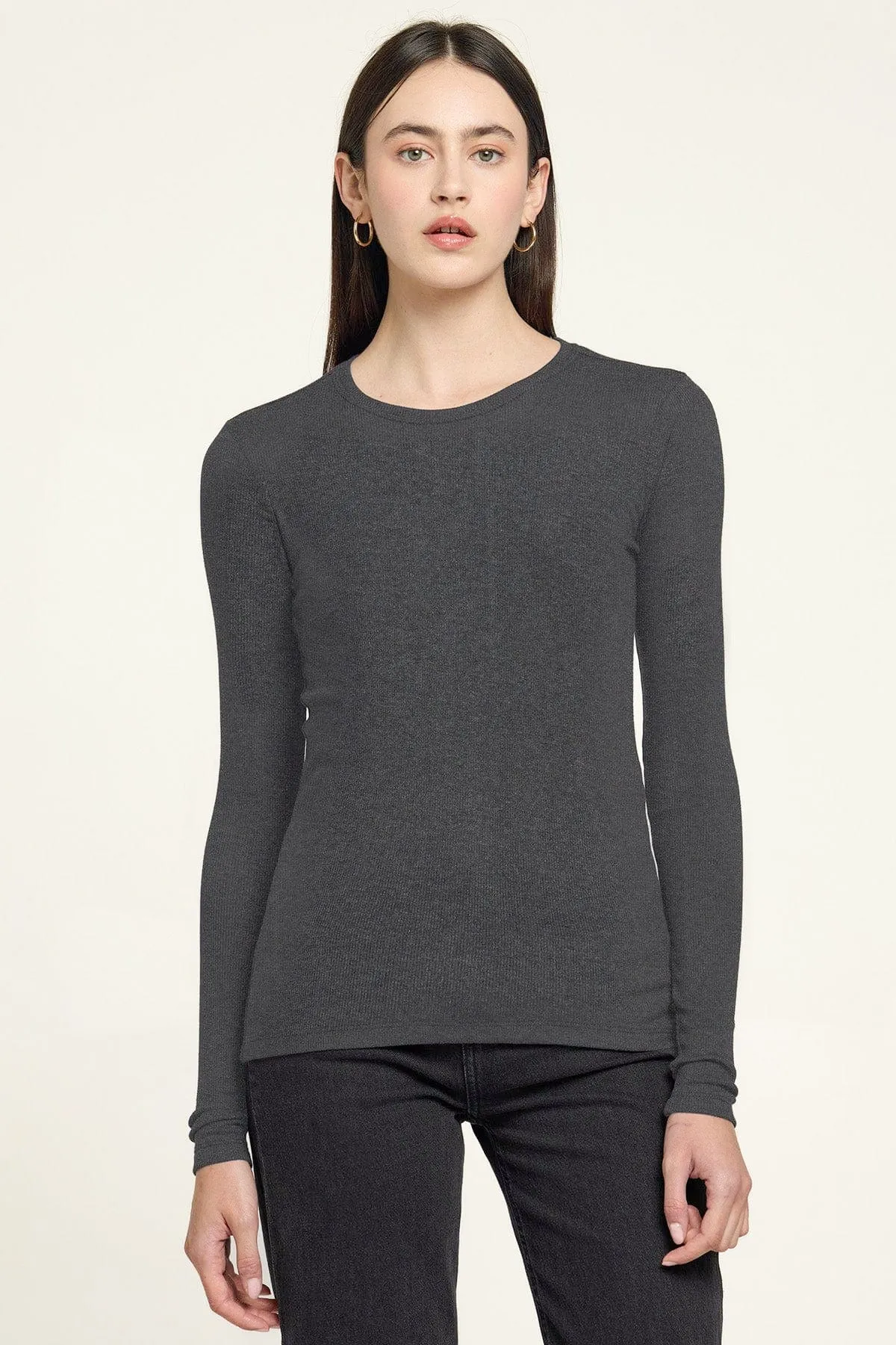 Ribbed Long Sleeve Tee