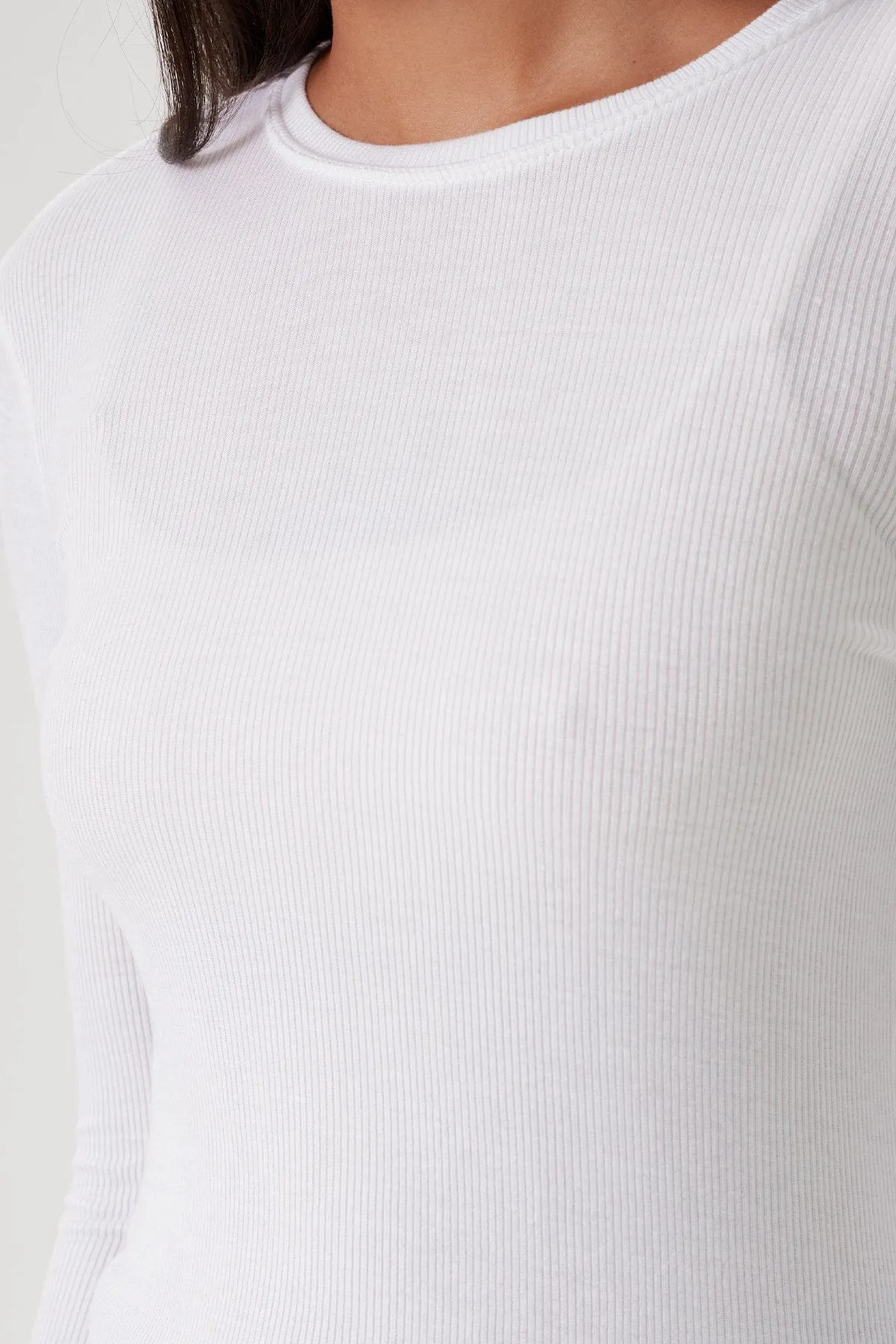 Ribbed Long Sleeve Tee