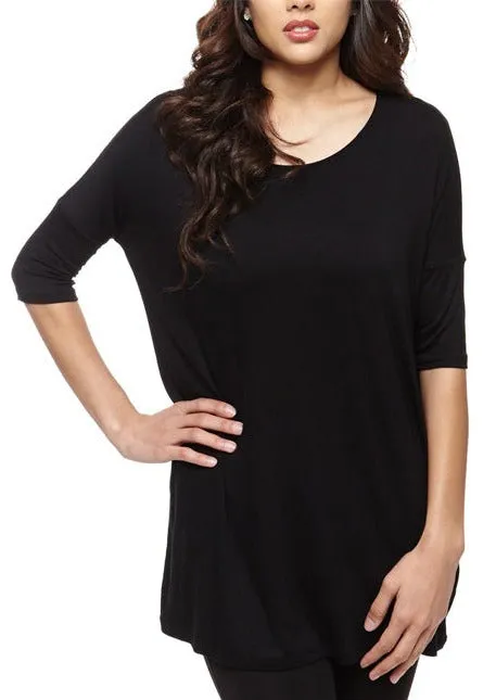 Scoop Neck Bamboo Tunic Top