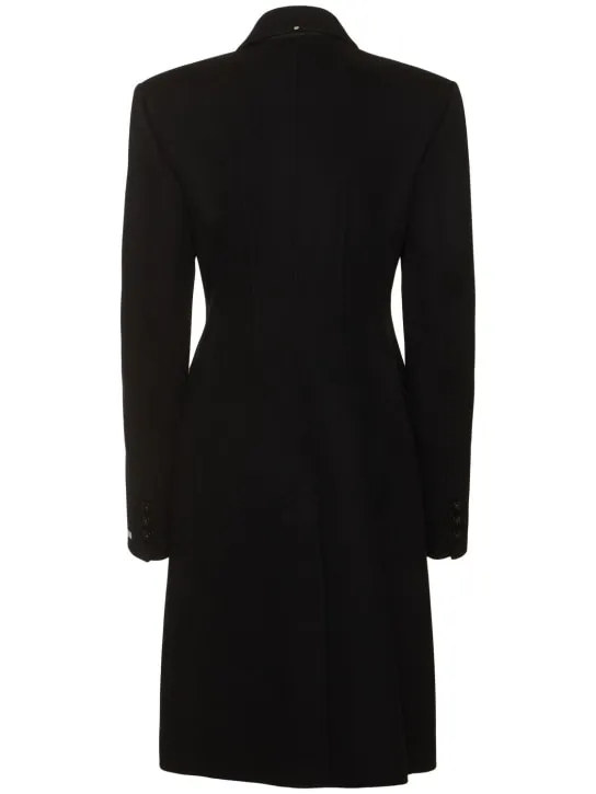 Sportmax   Morgana wool double breasted long coat 