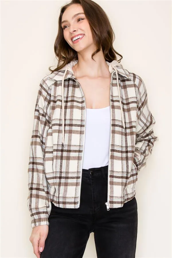 The Andi Plaid Hooded Shacket - 3 Colors! - FINAL SALE