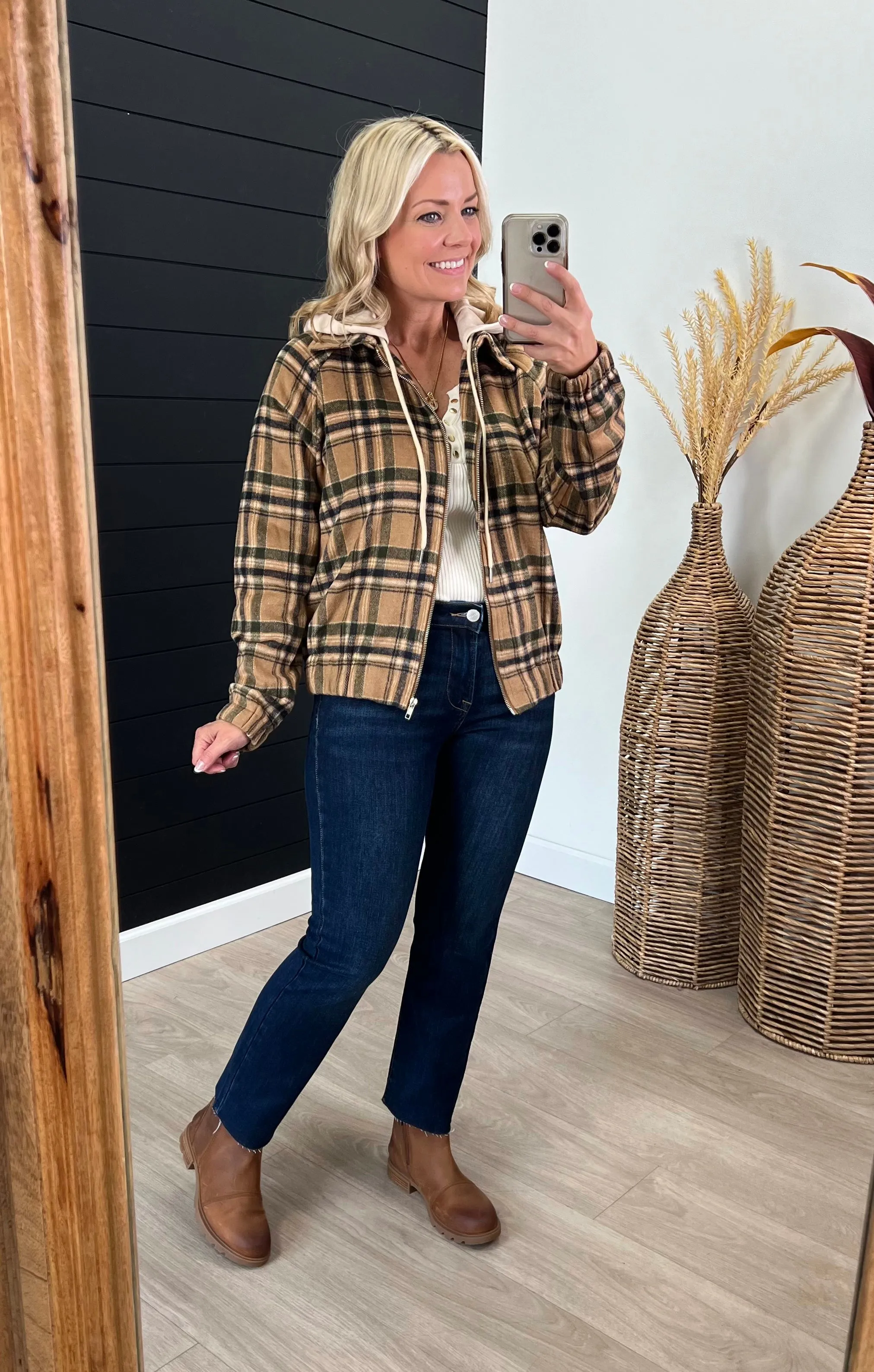 The Andi Plaid Hooded Shacket - 3 Colors! - FINAL SALE