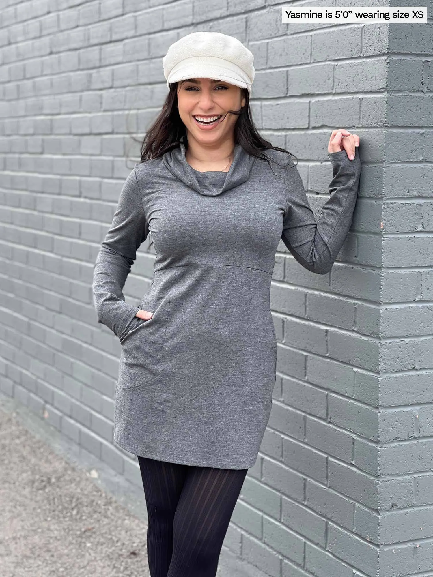 Vienna cowl neck pocket tunic - FINAL SALE