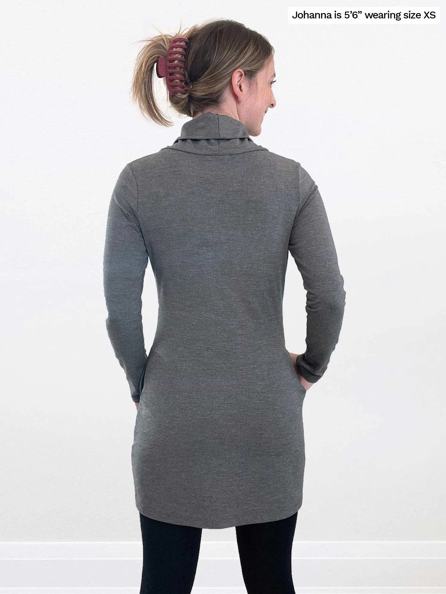 Vienna cowl neck pocket tunic - FINAL SALE