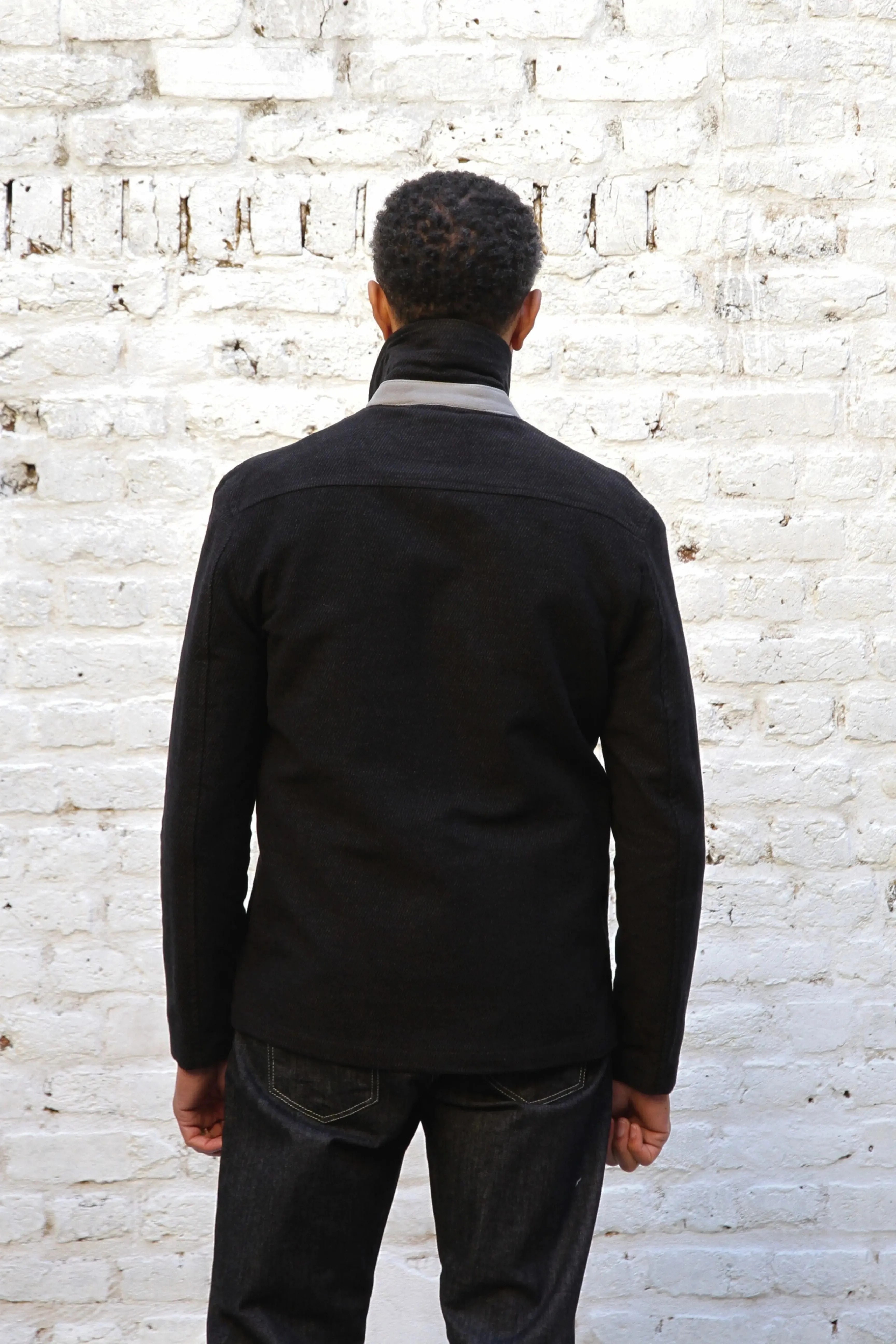 Wilkes Shacket - Charcoal Twill Moleskin