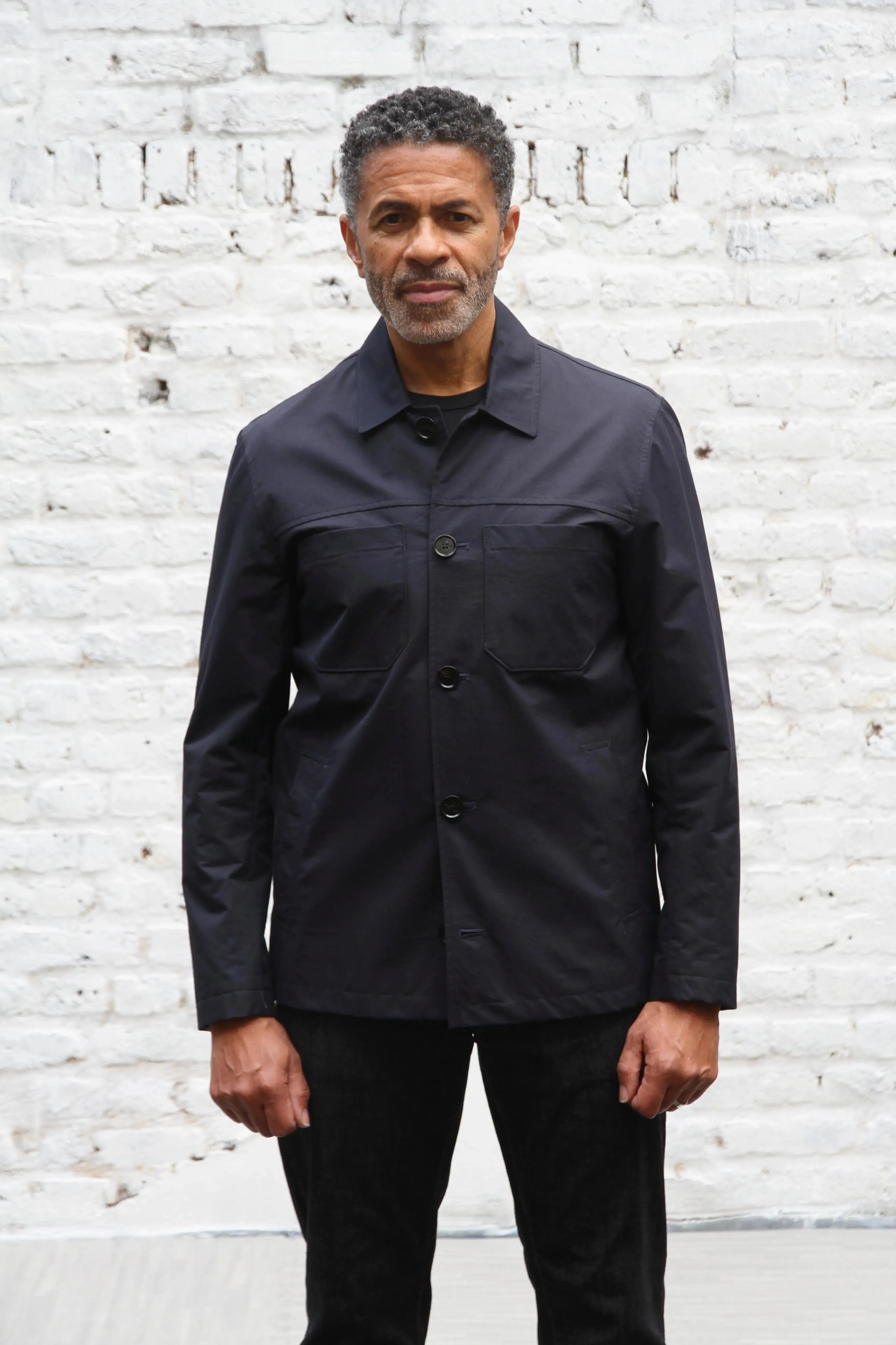 Wilkes Shacket - French Navy Cotton