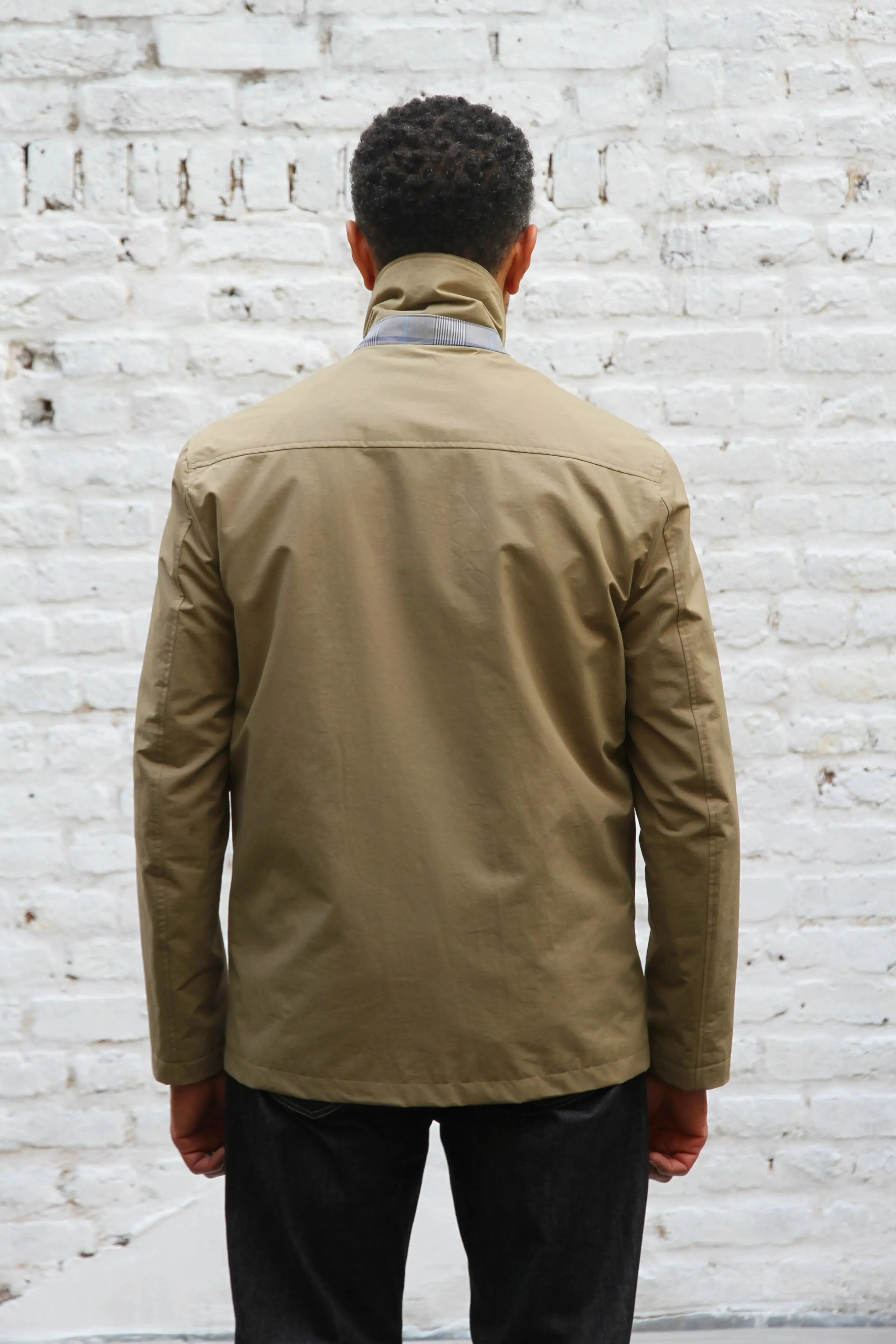 Wilkes Shacket - French Stone Cotton