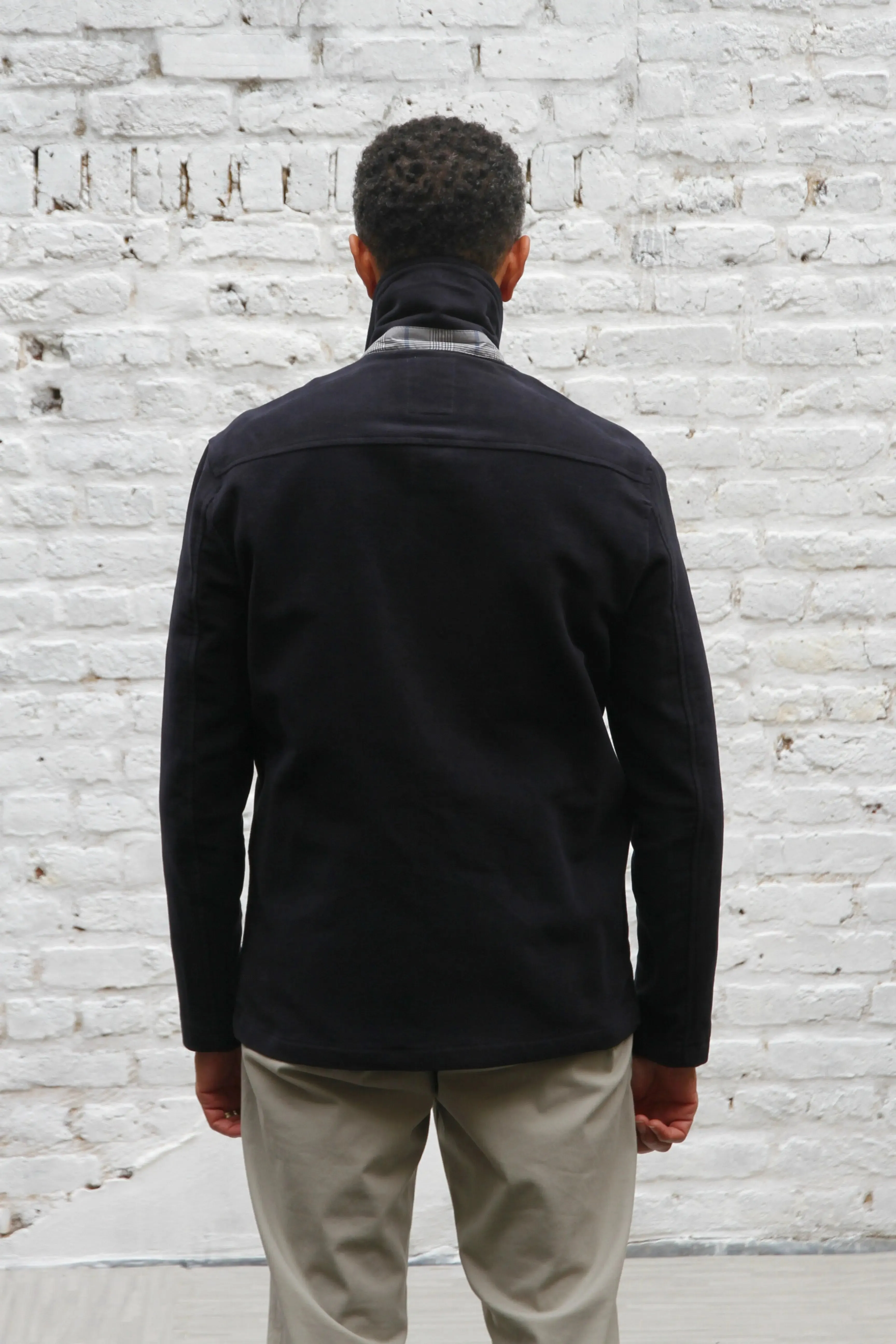 Wilkes Shacket - Navy Moleskin