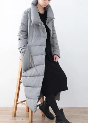 women silver down jacket woman casual v neck winter jacket thick warm fine overcoat