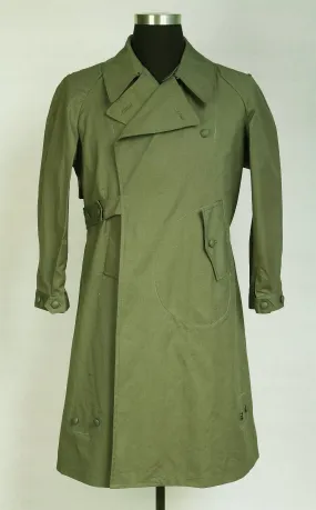 World War 2 WWII German Motorcyclist Wind Proof Overcoat Green