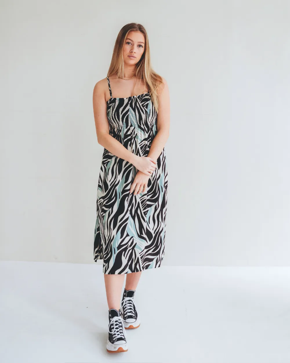 Zuri Zebra Pop Viscose Dress Skirt