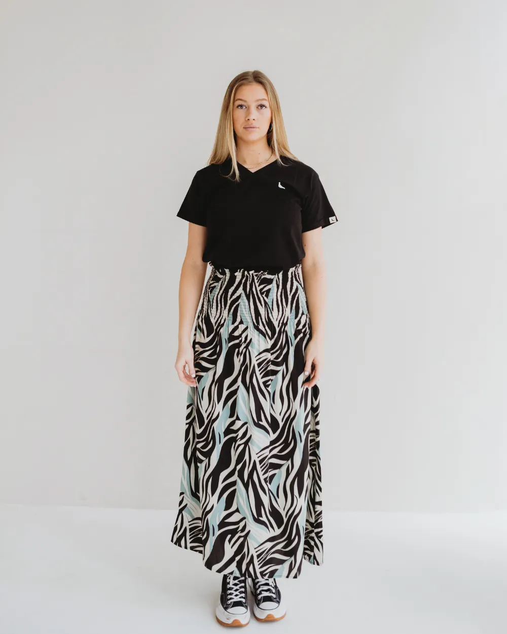 Zuri Zebra Pop Viscose Dress Skirt